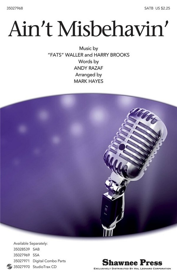 Ain't Misbehavin'&nbsp;&nbsp;SATB&nbsp;&nbsp;Chorpartitur