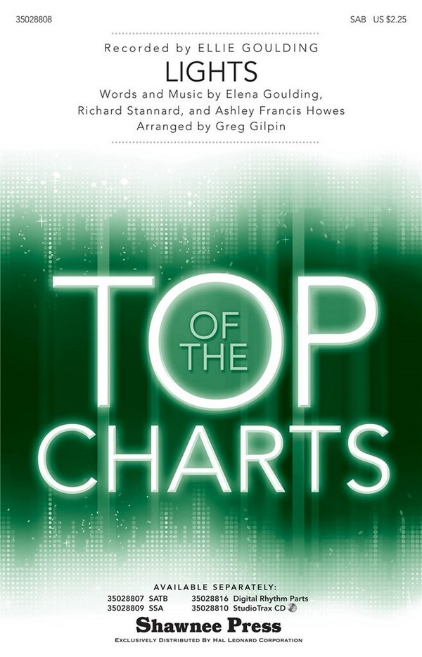 Ashley Francis Howes_Elena Goulding_Richard Stannard, Lights&nbsp;&nbsp;SAB&nbsp;&nbsp;Chorpartitur