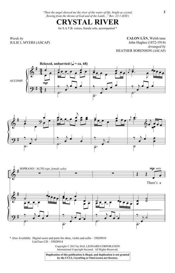 Crystal River&nbsp;&nbsp;SATB&nbsp;&nbsp;Chorpartitur