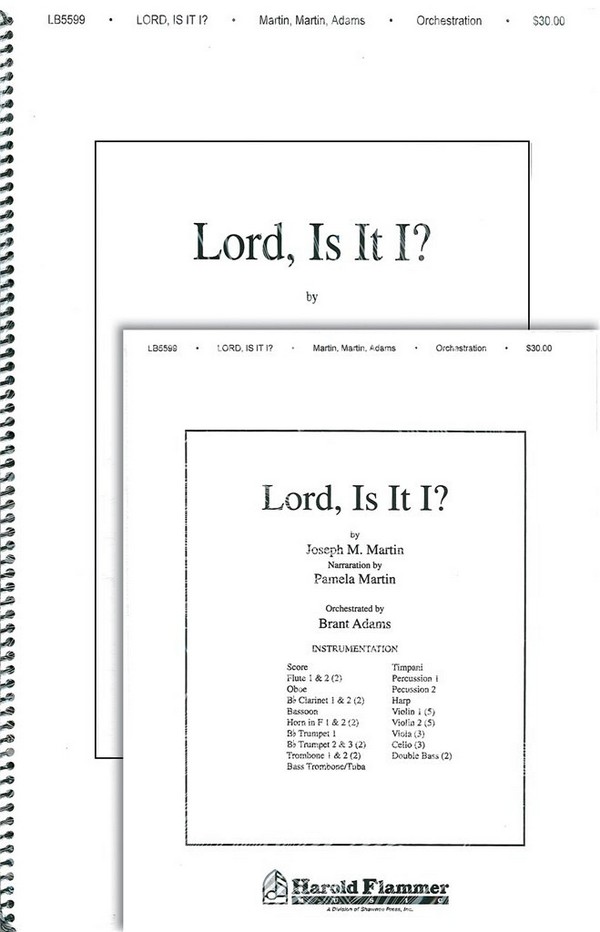 Billy Martin_Joseph M. Martin, Lord, Is It I (from Song of the Shadows&nbsp;&nbsp;Orchestra&nbsp;&nbsp;Partitur + Stimmen