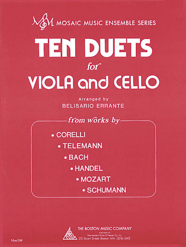 10 Duets&nbsp;&nbsp;for viola and violoncello&nbsp;&nbsp;2 scores