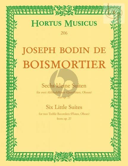 Joseph Bodin de Boismortier, Duetten&nbsp;&nbsp;2 Recorders&nbsp;&nbsp;Buch
