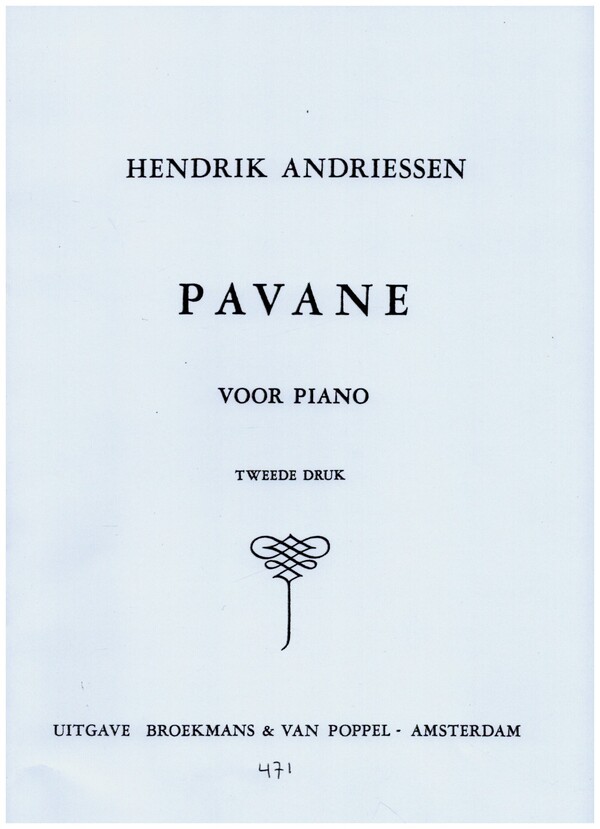 Pavane  for piano  