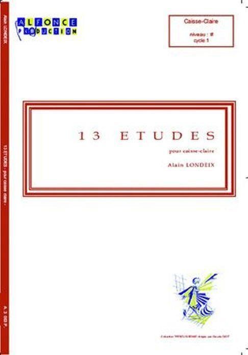 Alain Londeix, 13 Etudes  Snare Drum  Buch