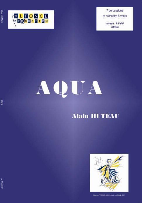 Alain Huteau, Aqua  7 Percussions  Partitur + Stimmen