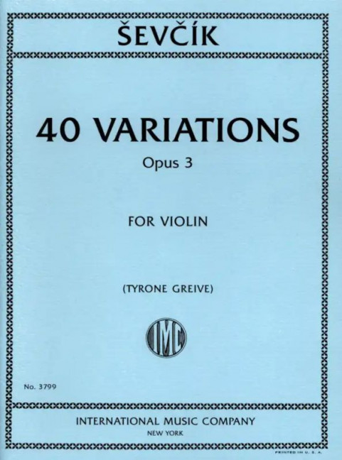 40 Variations op.3  for violin  