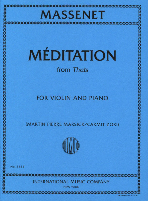 Méditation from Thaïs  for violin and piano  