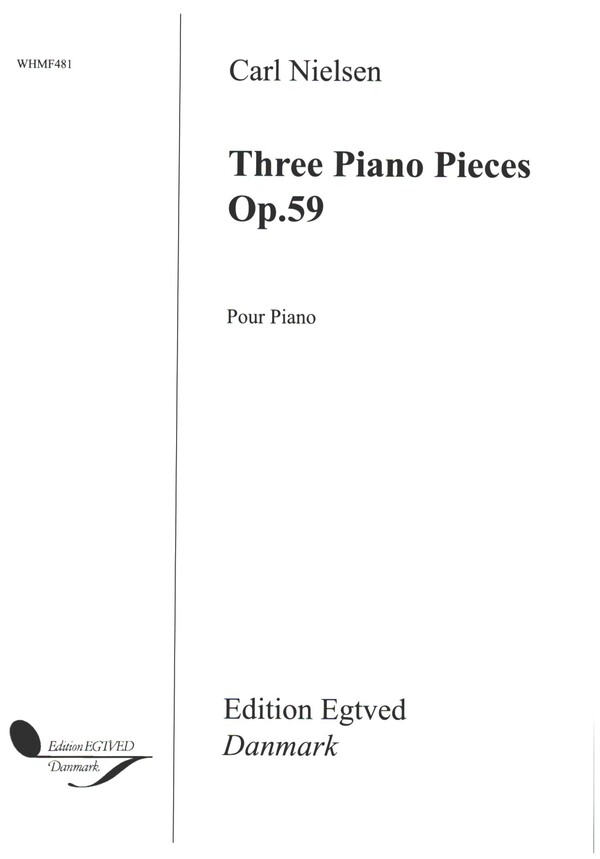 3 Piano Pieces op.59  pour piano  