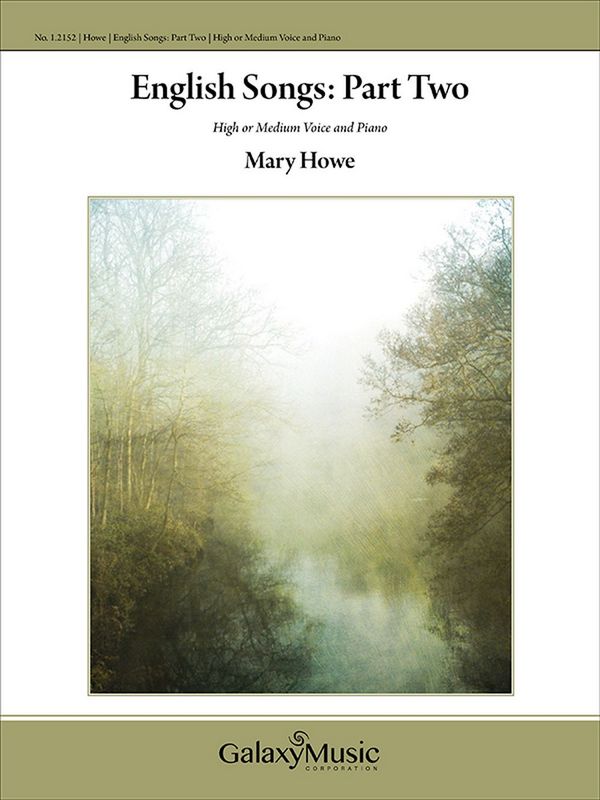Mary Howe, English Songs, Part II&nbsp;&nbsp;High Voice or Medium Voice and Piano&nbsp;&nbsp;Buch