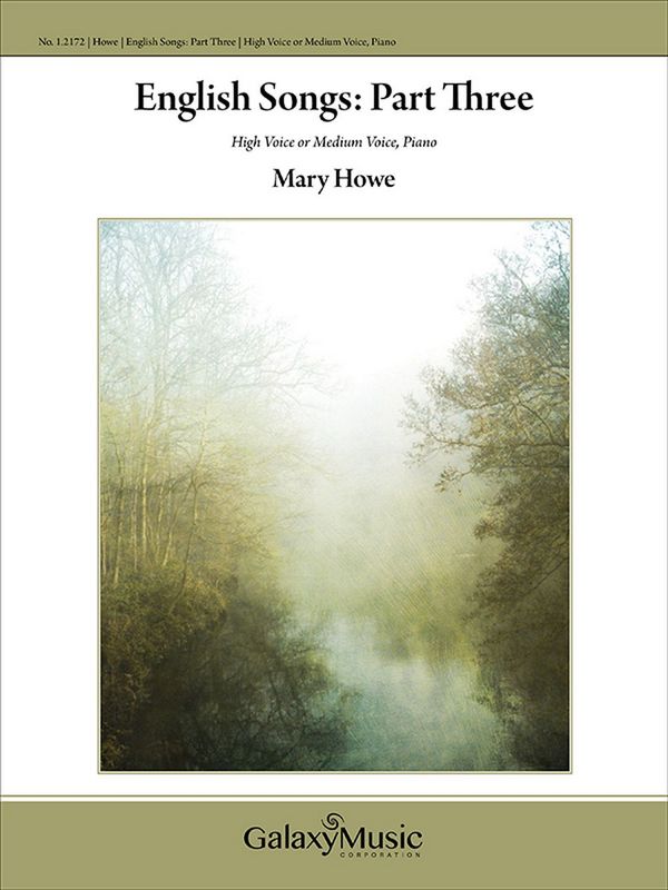 Mary Howe, English Songs, Part III&nbsp;&nbsp;High Voice or Medium Voice and Piano&nbsp;&nbsp;Buch