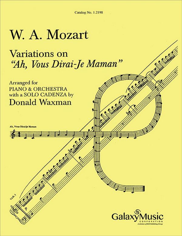 Wolfgang Amadeus Mozart_Donald Waxman, Variations on Ah, Vous Dirai-je&nbsp;&nbsp;2 Pianos&nbsp;&nbsp;Buch