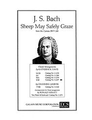 Johann Sebastian Bach, Sheep May Safely Graze&nbsp;&nbsp;SAB, Keyboard [Organ or Piano], opt. Two Flutes&nbsp;&nbsp;Stimme