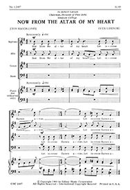 Sven Lekberg, Now From the Altar of My Heart&nbsp;&nbsp;SATB&nbsp;&nbsp;Stimme