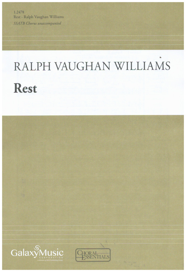 Rest&nbsp;&nbsp;for mixed chorus (SSATB) unaccompanied&nbsp;&nbsp;score