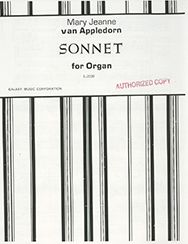 Mary Jeanne Van appledorn, Sonnet&nbsp;&nbsp;Orgel&nbsp;&nbsp;Buch