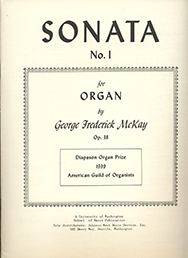 George Mckay, Sonata No. 1, Op.38&nbsp;&nbsp;Orgel&nbsp;&nbsp;Buch