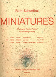Ruth Schonthal, Miniatures, Book 2&nbsp;&nbsp;Klavier&nbsp;&nbsp;Buch