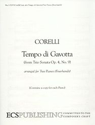 Arcangelo Corelli_Joan Last, Tempo di Gavotta&nbsp;&nbsp;Piano Duet - Two Pianos&nbsp;&nbsp;Buch