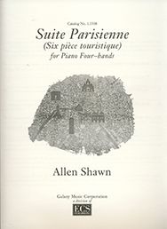 Allen Shawn, Suite Parisienne  Piano, 4 Hands  Buch