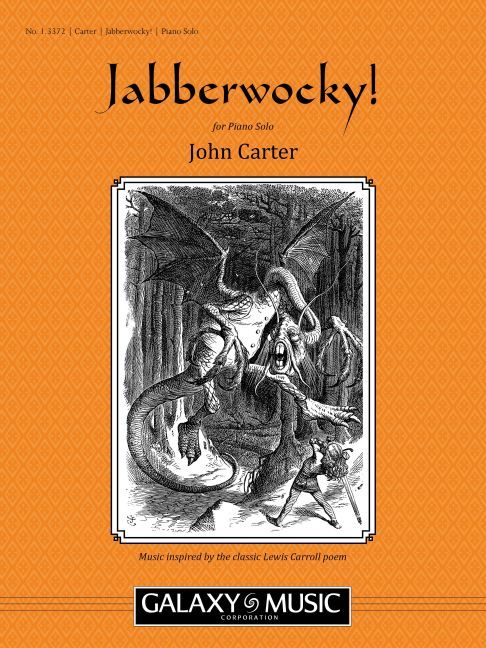 John Carter, Jabberwocky!&nbsp;&nbsp;Piano Solo&nbsp;&nbsp;Buch