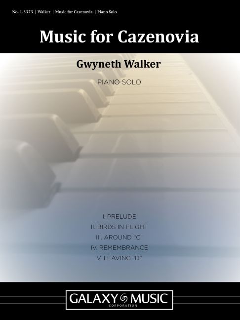 Gwyneth Walker, Music for Cazenovia&nbsp;&nbsp;Piano Solo&nbsp;&nbsp;Buch