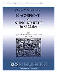 Charles Villiers Stanford, Magnificat & Nunc Dimittis in G&nbsp;&nbsp;SB soli, SATB and Organ&nbsp;&nbsp;Stimme