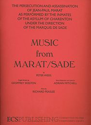 Richard Peaslee, Persecution and Assassination of Jean-Paul Marat&nbsp;&nbsp;Opera&nbsp;&nbsp;Klavierauszug