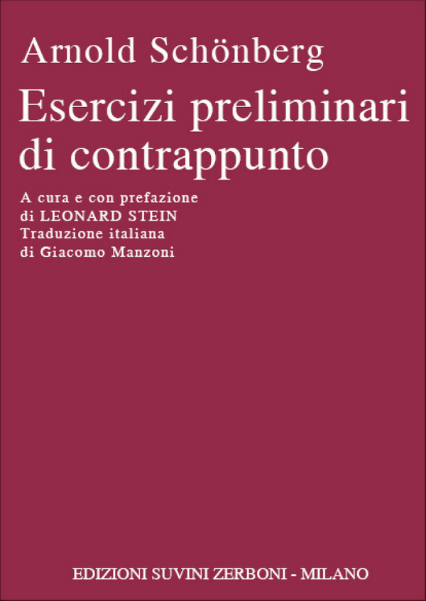 Arnold Schönberg, Esercizi Preliminari Di Contrappunto    Partitur