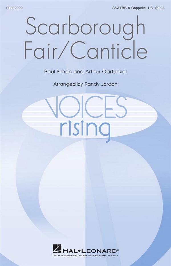 Scarborough Fair/Canticle  for mixed chorus a cappella  vocal score (en)