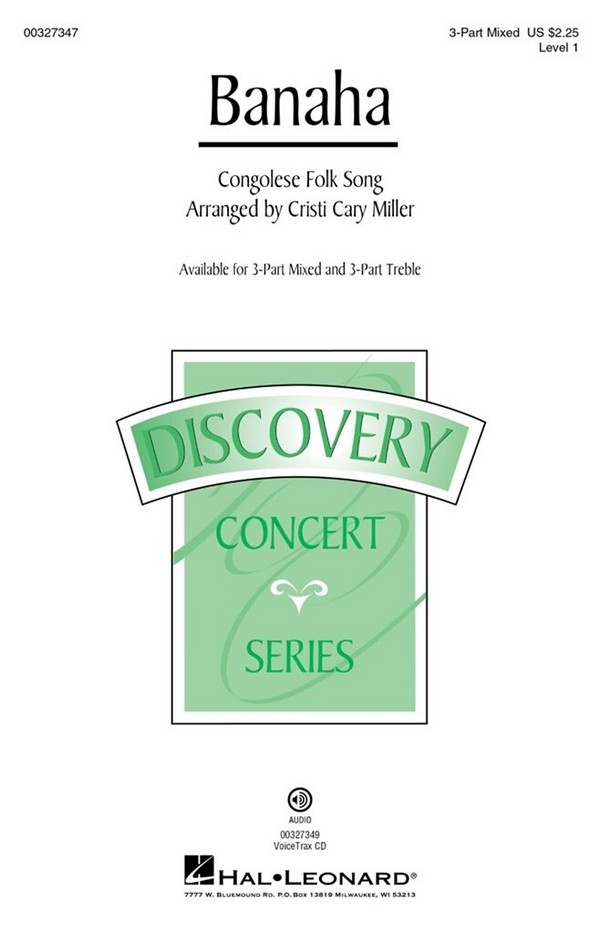 Banaha&nbsp;&nbsp;3-Part Mixed Choir&nbsp;&nbsp;Choral Score