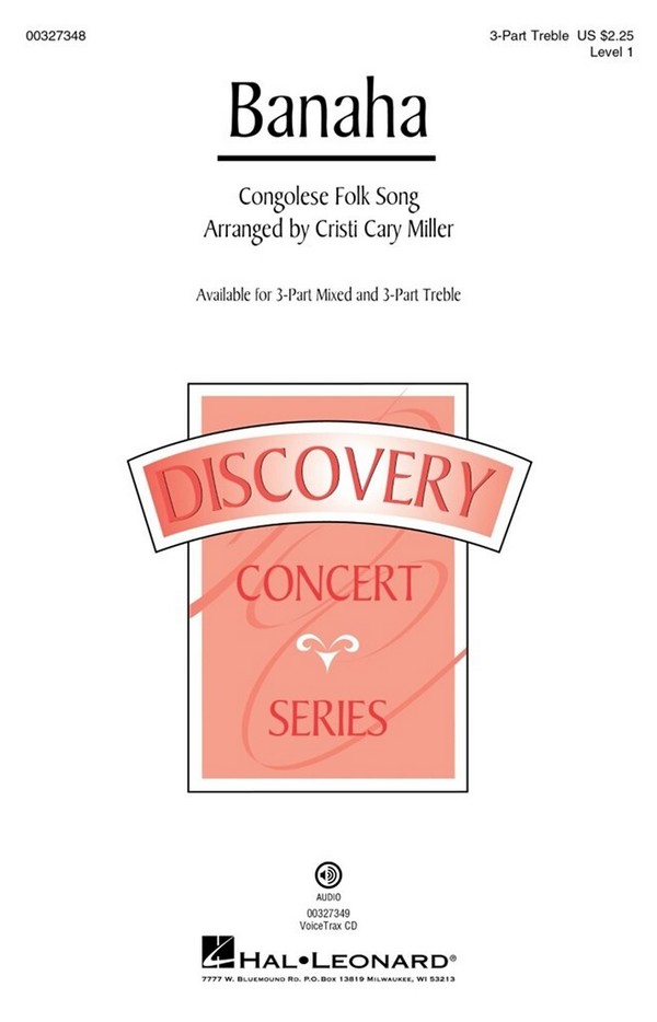 Banaha&nbsp;&nbsp;3-Part Treble Choir&nbsp;&nbsp;Choral Score