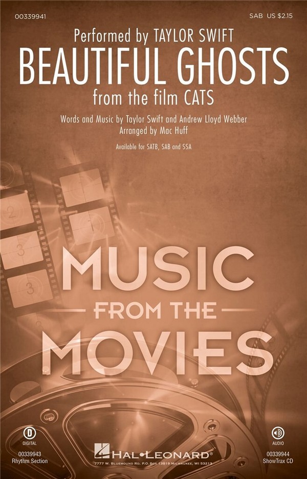 Andrew Lloyd Webber, Beautiful Ghosts&nbsp;&nbsp;SAB&nbsp;&nbsp;Choral Score