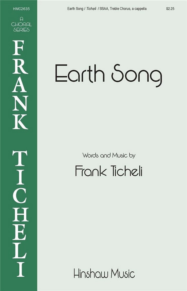 Earth Song&nbsp;&nbsp;for female choir (SSAA) a cappella&nbsp;&nbsp;choral score