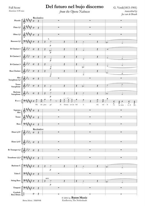 Antonín Dvorák, Romance  Violin and Symphonic Band  Partitur + Stimmen