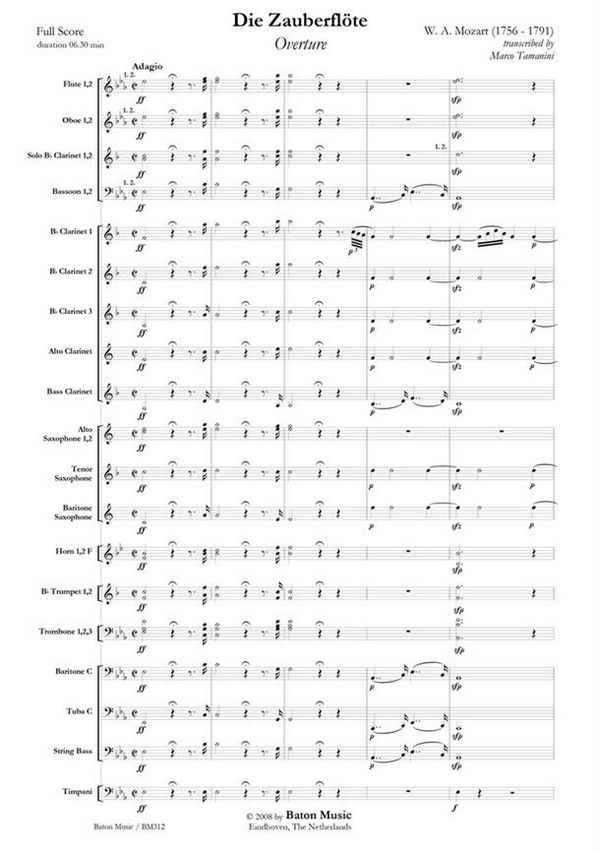 Antonín Dvorák, Symphony nr. 8 G major  Concert Band/Harmonie  Partitur + Stimmen