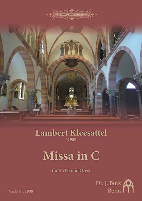 Kleesattel, Lambert, Missa brevis in C&nbsp;&nbsp;SATB und Orgel&nbsp;&nbsp;Partitur