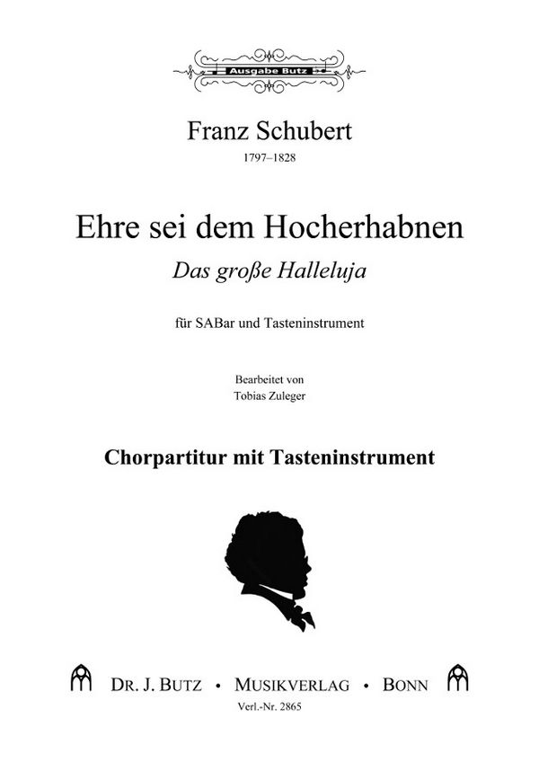 Schubert, Franz, Grosses Halleluja&nbsp;&nbsp;SABar und Orgel&nbsp;&nbsp;