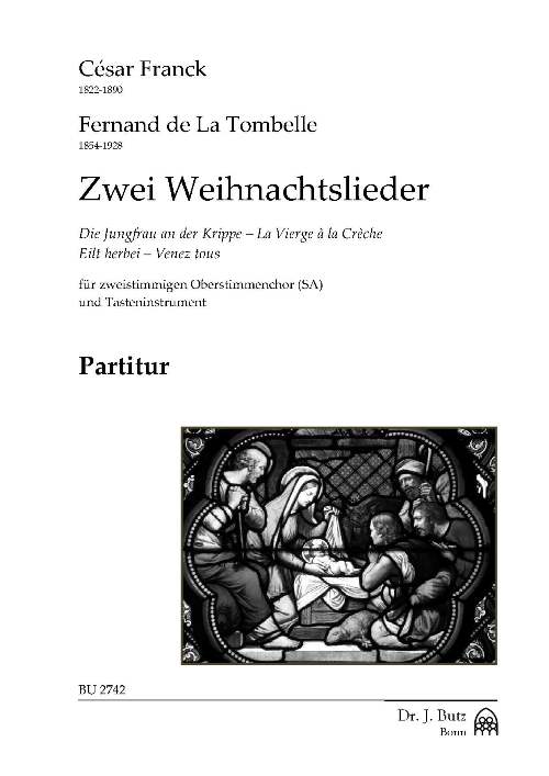 Zwei Weihnachtslieder&nbsp;&nbsp;für zweistimmigen Oberstimmenchor (SA) und Tasteninstrument&nbsp;&nbsp;Partitur