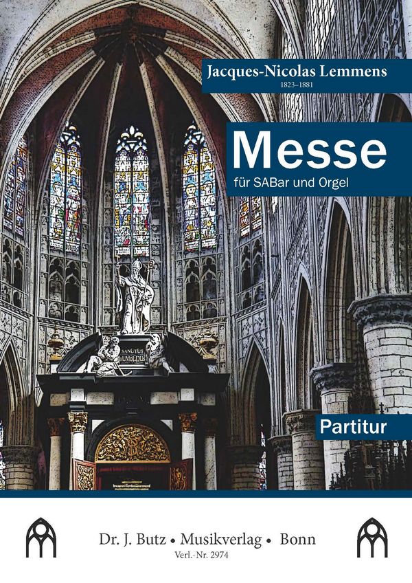 Messe&nbsp;&nbsp;für gem Chor SABar und Orgel&nbsp;&nbsp;Partitur