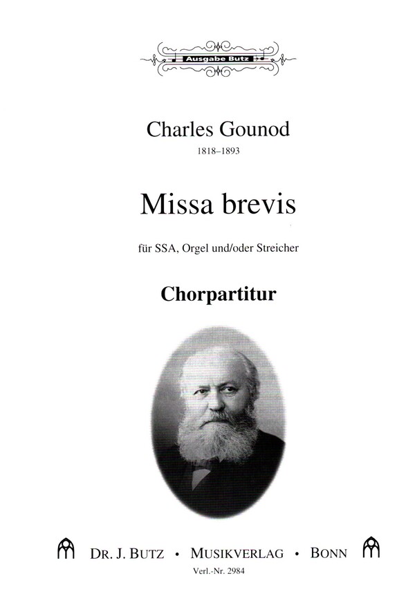 Missa brevis&nbsp;&nbsp;für Frauenchor, Orgel und/oder Streicher&nbsp;&nbsp;Chorpartitur