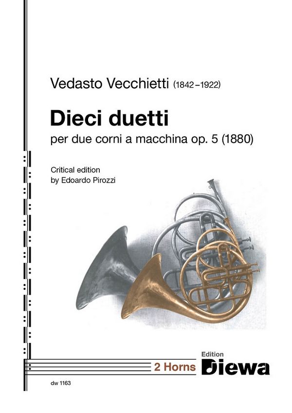 10 duetti op.5 (1880)  per 2 corni a macchina )  partitura