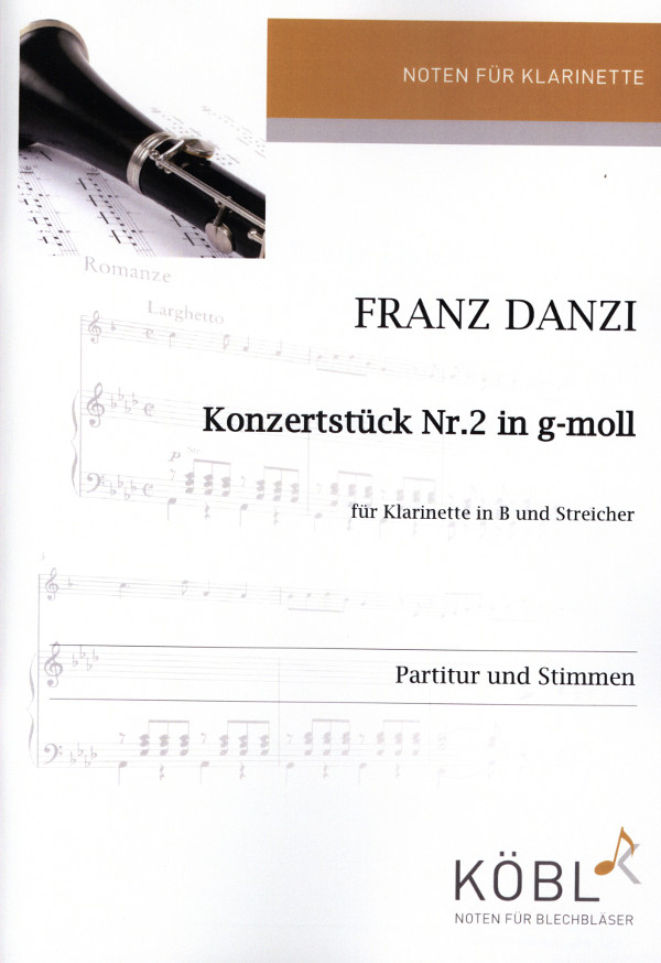 Danzi, Franz (Walter)&nbsp;&nbsp;Konzertstück Nr. 2 g-moll&nbsp;&nbsp;Partitur