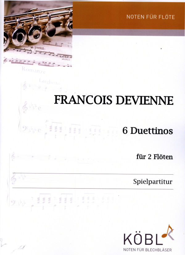 Devienne, Francois (Walter)&nbsp;&nbsp;Sechs Duettinos&nbsp;&nbsp;für 2 Flöten - Spielpartitur
