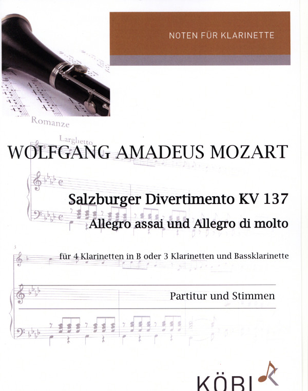 Mozart, Wolfgang Amadeus (Sieg)&nbsp;&nbsp;Salzburger Divertimento KV 137&nbsp;&nbsp;