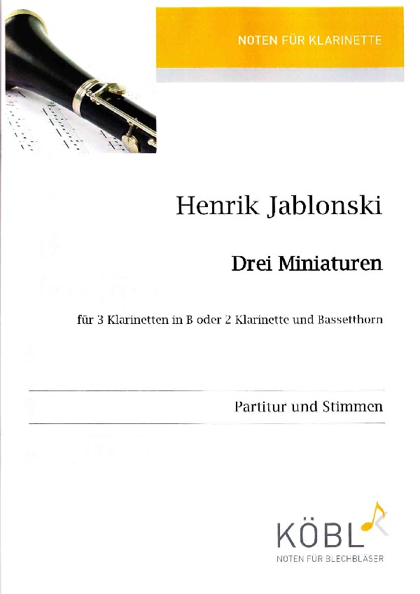 Jablonski, Henrik (Klüger)&nbsp;&nbsp;Drei Miniaturen&nbsp;&nbsp;