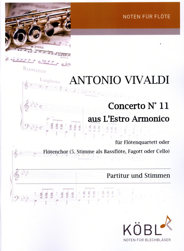Vivaldi, Antonio (Zaneboni)&nbsp;&nbsp;Concerto N° 11&nbsp;&nbsp;für 4 Flöten
