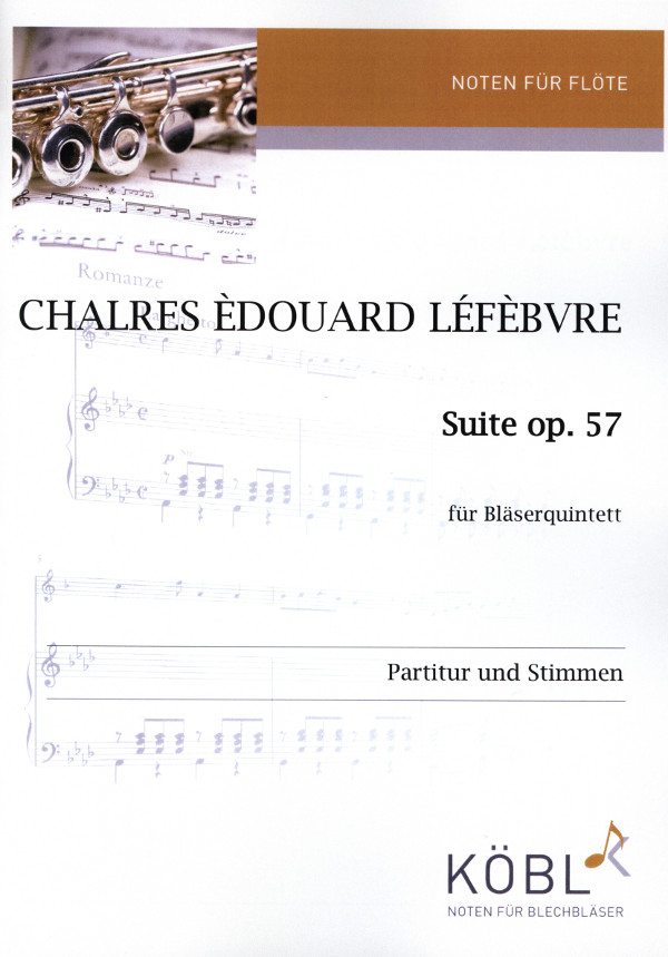 Suite op. 57  für Bläserquintett (Fl ,Oboe, Klarinette, Horn, Fagott)  Partitur und Stimmen