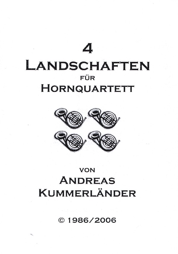 Kummerländer, Andreas&nbsp;&nbsp;4 Landschaften&nbsp;&nbsp;