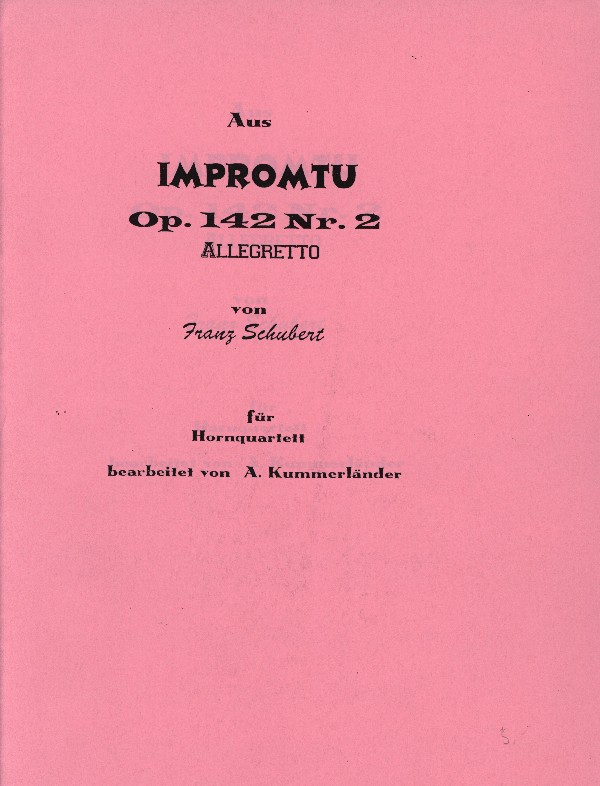Schubert, Franz (Kummerländer)&nbsp;&nbsp;Allegretto&nbsp;&nbsp;