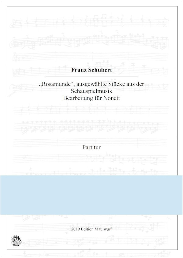 Schubert, Franz (Arr. Matthias Pflaum)&nbsp;&nbsp;Rosamunde&nbsp;&nbsp;für Nonett
